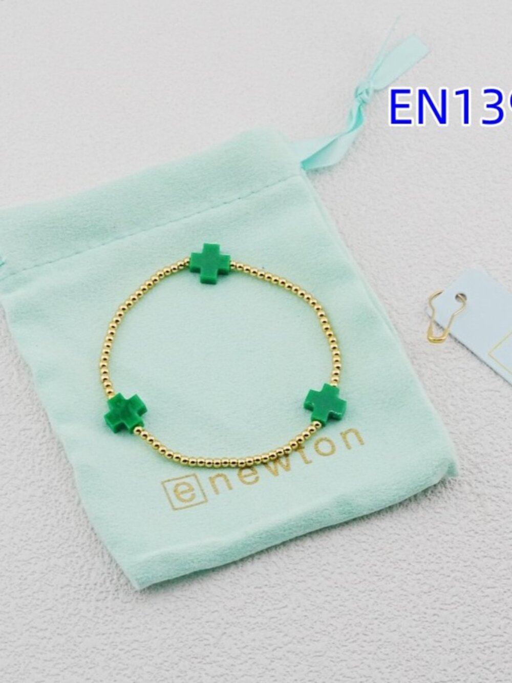Enewton Gold Bead Cross Bracelet